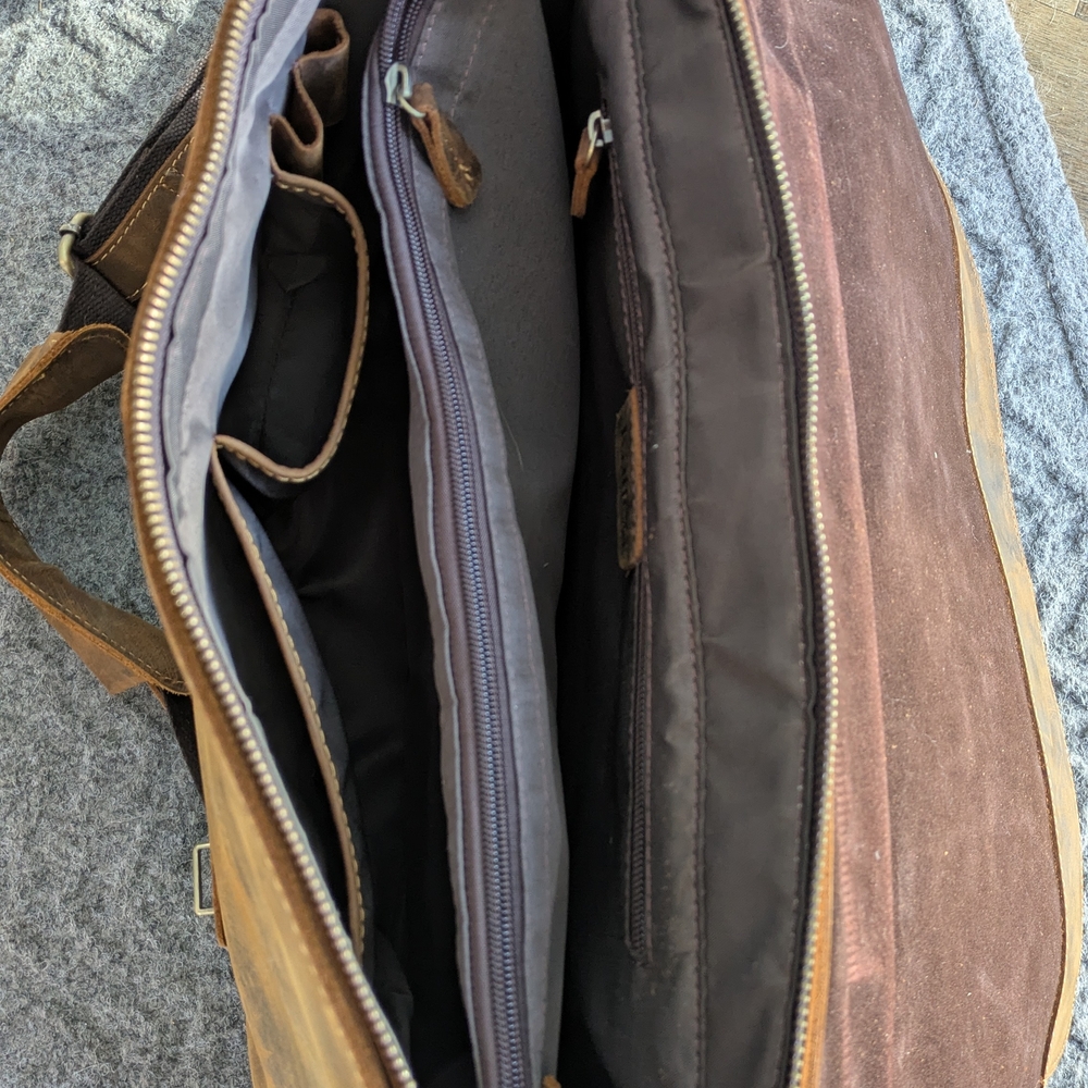 Leather Briefcase - Picture 3 of 4